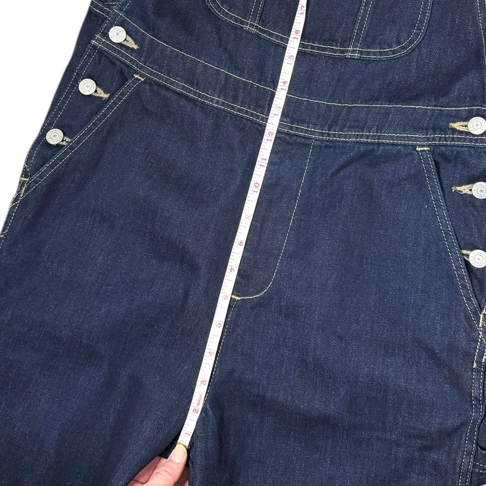 EDWIN | Something Workwear Japanese Denim 100% Cotton Dark Wash Overalls Small - Picture 10 of 10